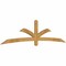 Ekena Millwork Davenport Rough Sawn Timber Gable Bracket, Western Red Cedar, 108"W x 27"H x 2"D x 4"F, 6/12 Pitch GBW108X27X0204DAV00RWR - alternate 5